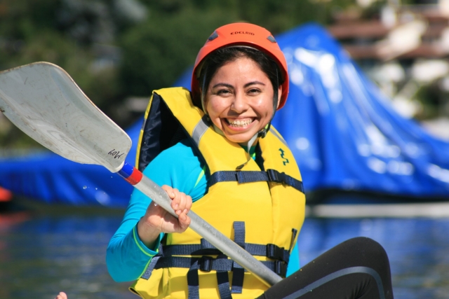 Disfrutando del kayk