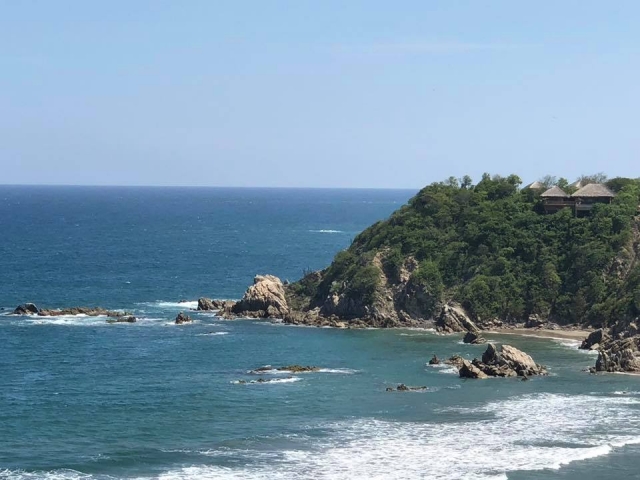 Vista hacia el mar