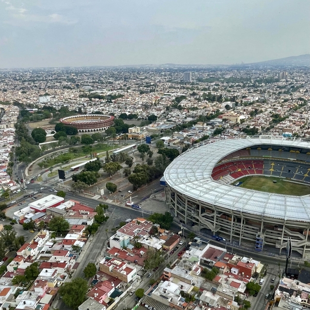 Vista plaza de toros