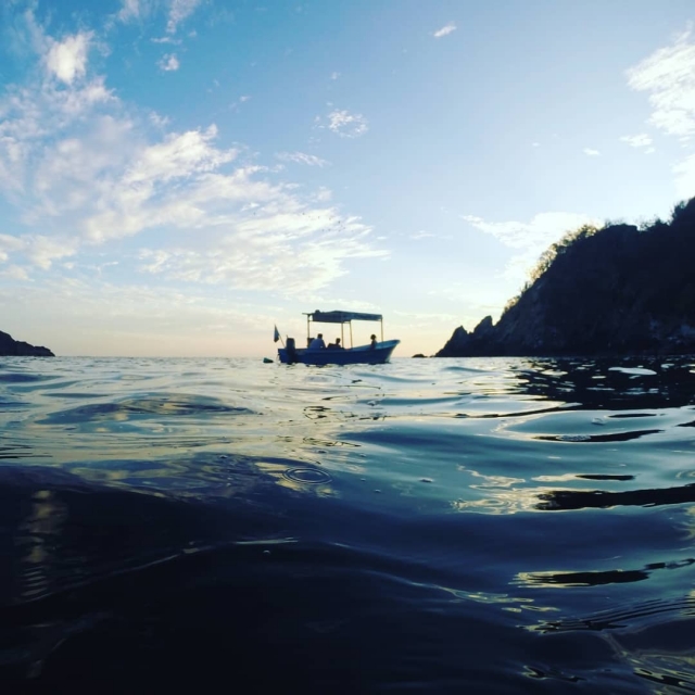 Navegando en el Pacífico