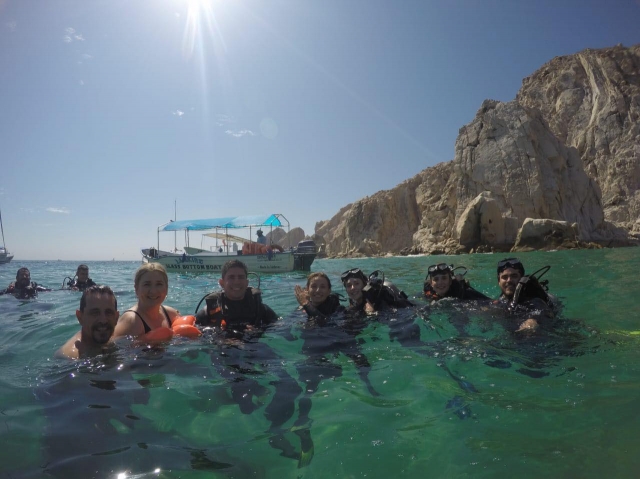 Participante del curso de buceo