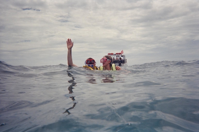 Nadando con snorkel