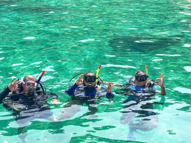 Buceando en la isla