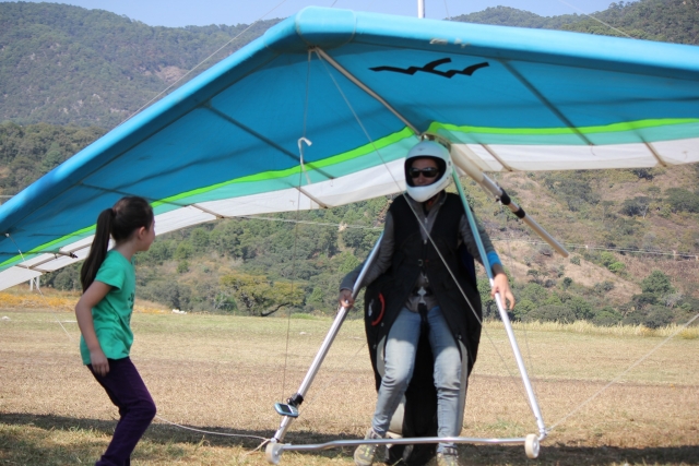 Listo para volar en ala delta