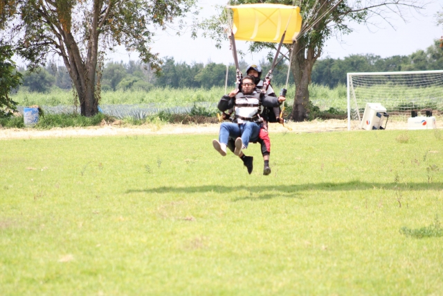 Aterrizando en campo