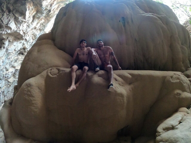 Disfrutando de las rocas