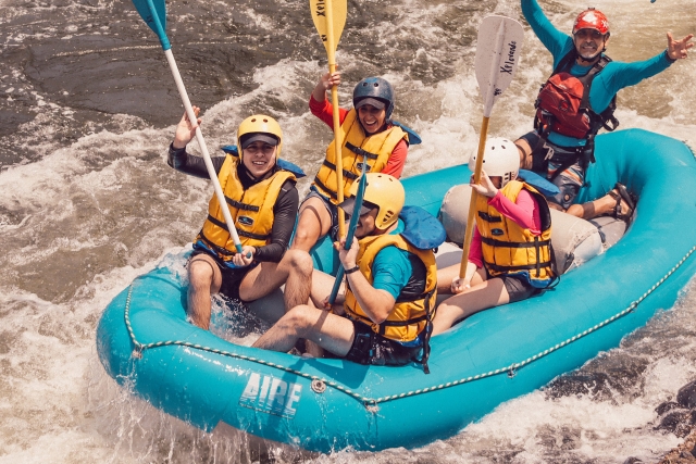 Diversión en los rápidos