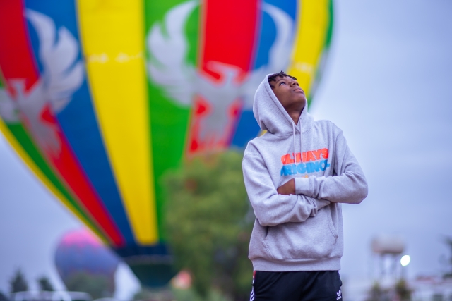 Esperando el paseo en globo