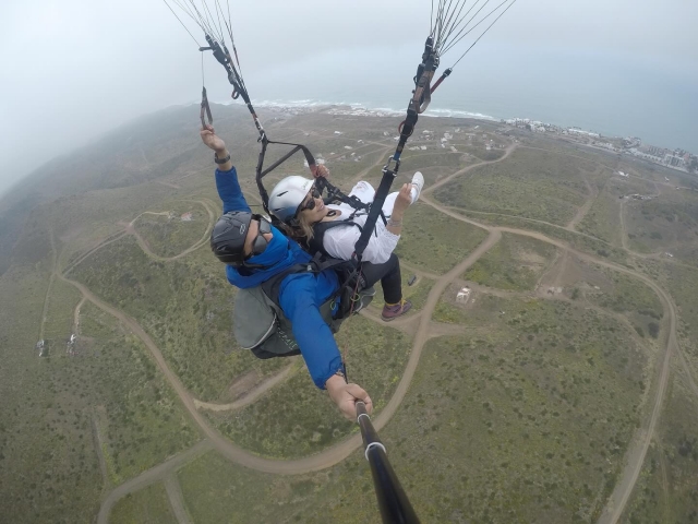 Visita guiada en parapente