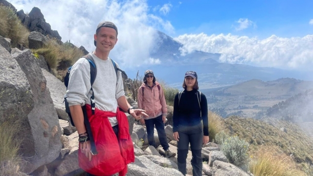 Disfrutando la ruta senderista
