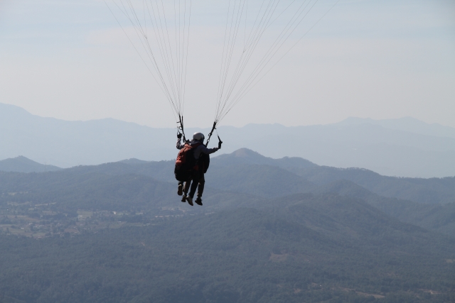 Parapente con monitor
