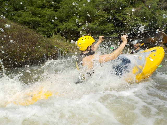 Emocion en kayak