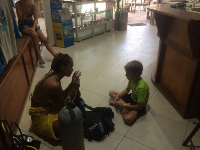 Clase de snorkel.