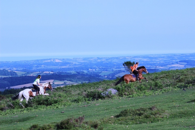 Recorre en pareja a caballo