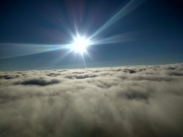 Volando sobre las nuberes