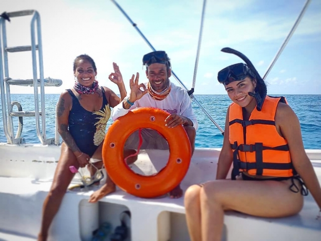 Listos para snorkelear