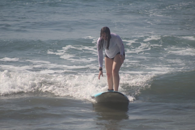 Equilibrando en la tabla de surf