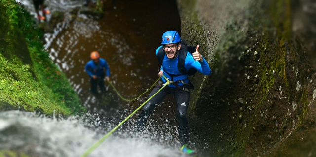 Comenzando el rappel