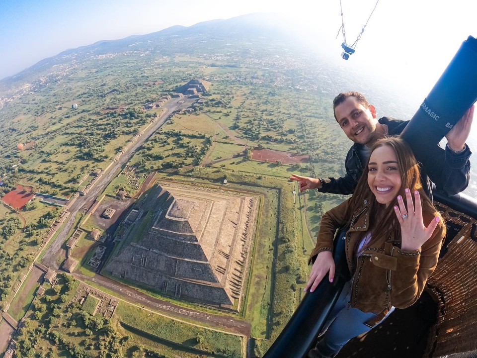 Propuesta de matrimonio en teotihuacan