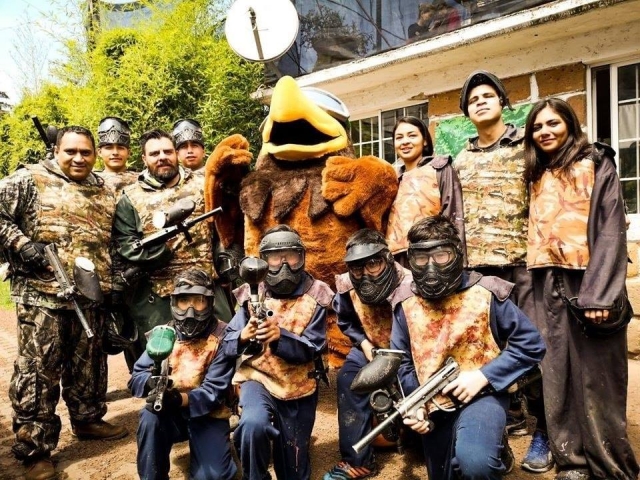 Paintball en familia