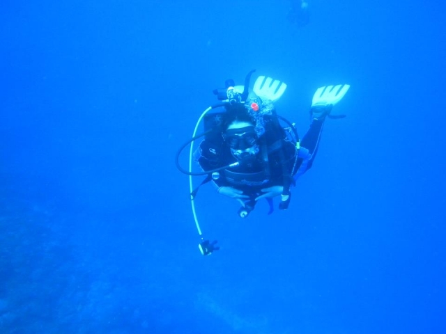 Buceando en el mar