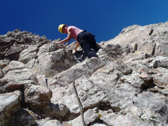 Llegando a la cima
