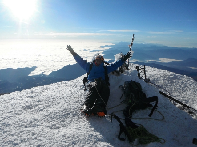 En la cima