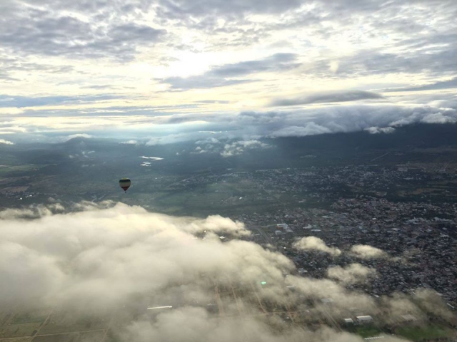 Paisaje desde el globo