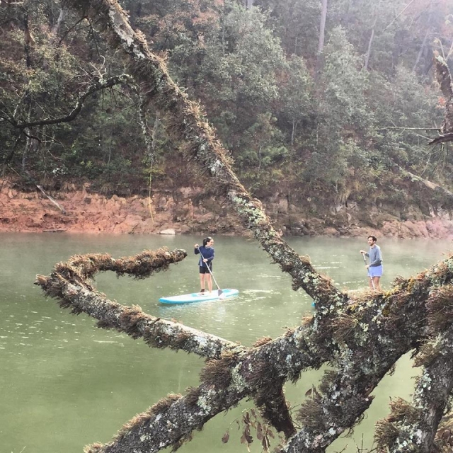 Navegando en paddte surf