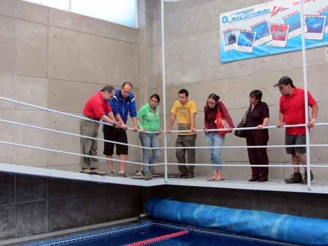 Recorriendo las instalalaciones