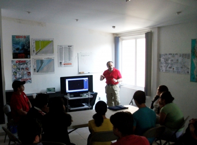 Buceo Experiencia, sesión audiovisual 