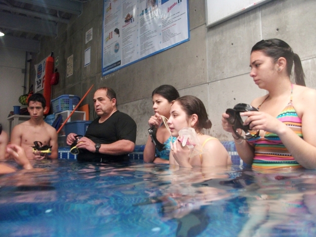 Buceo Experiencia, uso del equipo 