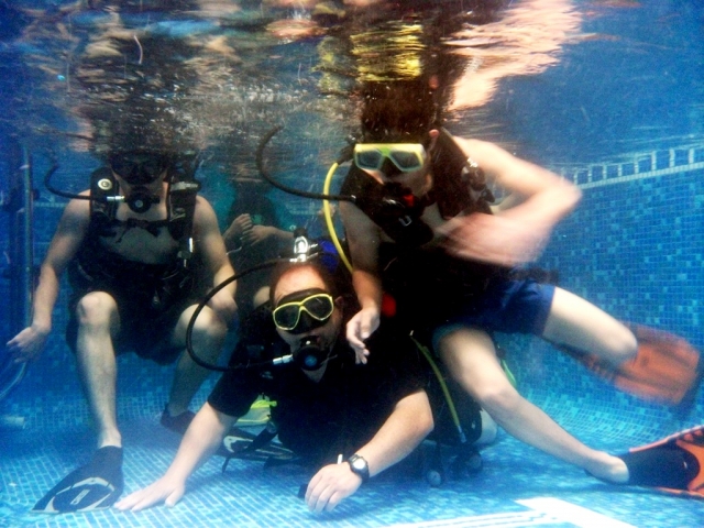 Buceo Experiencia, respirando bajo el agua 