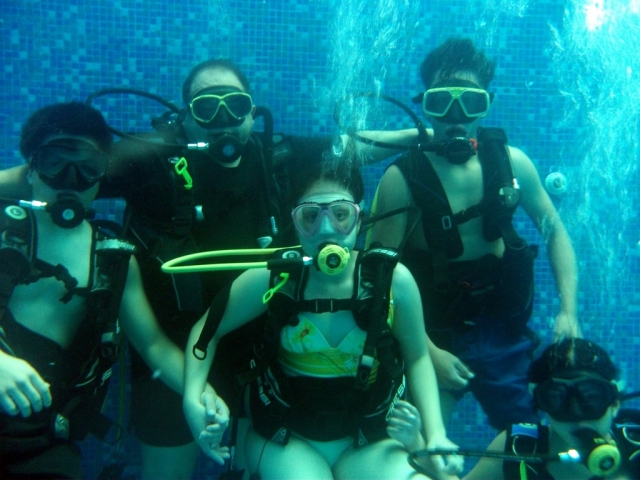 Buceo Experiencia, la foto del grupo 