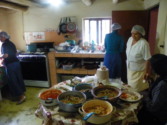 Comida tipica en ejido
