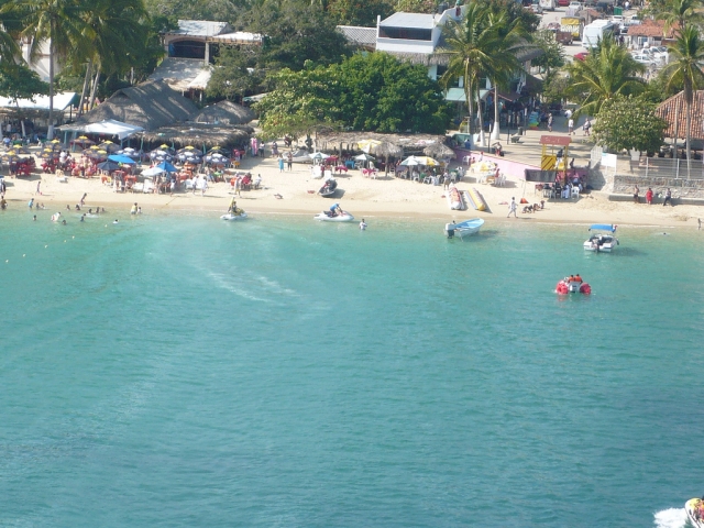 Vista panoramica de la Playa de Huatulco