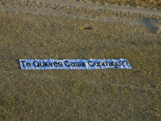 Manta pedida de mano