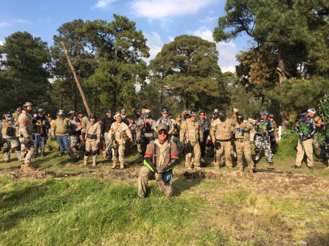 Iniciando el juego de paintball 