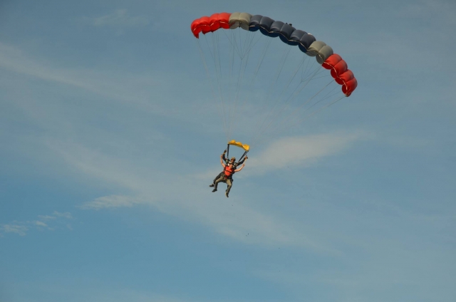 Sobrevolando el lago 