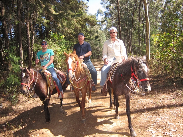 Paseo a caballo con los amigos Paseo a caballo con los amigos