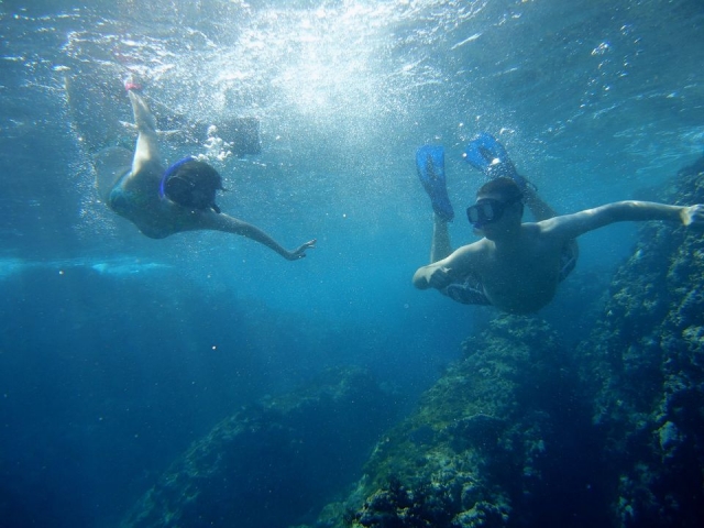 Nadando en la profundidad