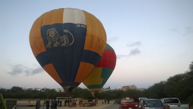A punto de iniciar el vuelo