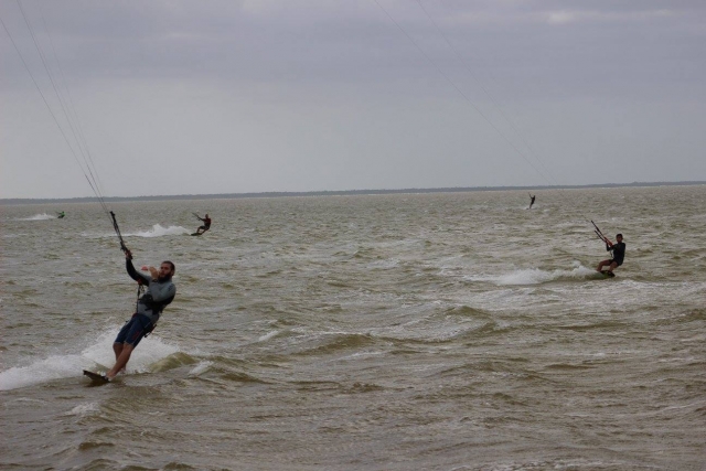 Entrenamiento de kite surf
