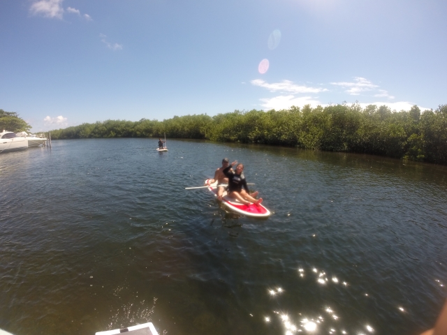 paseando con el paddte surf