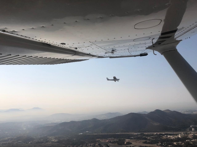 Vistas desde las altura de la avioneta