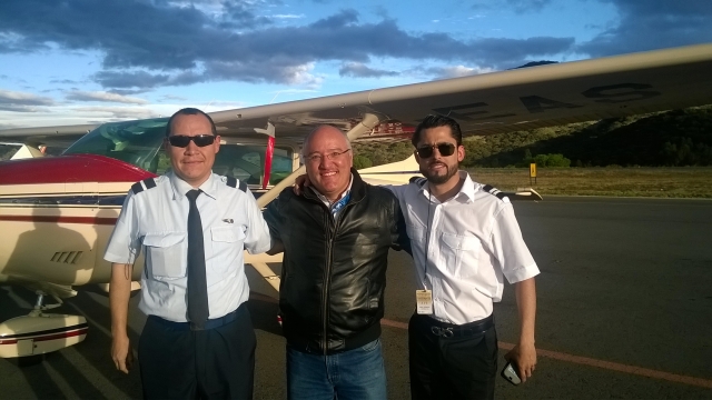 Nuestros pilotos expertos con el aventurero