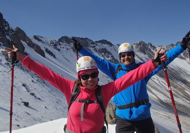 llegando a la cima