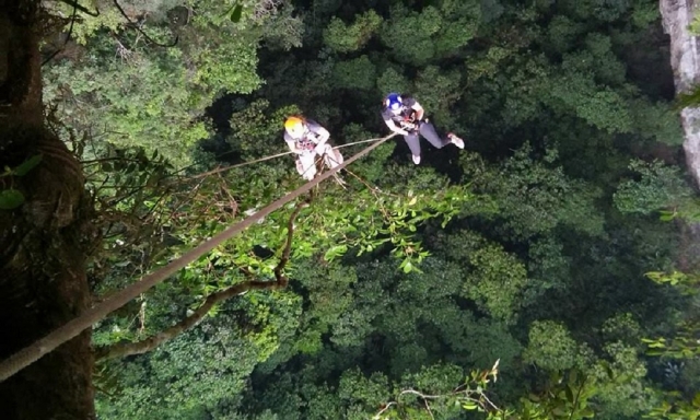 rappel en la huasteca