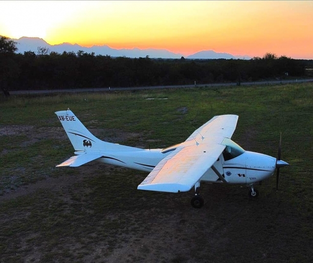 Atardecer en avioneta
