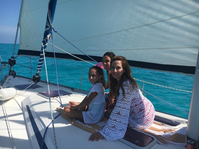 En la cubierta del barco